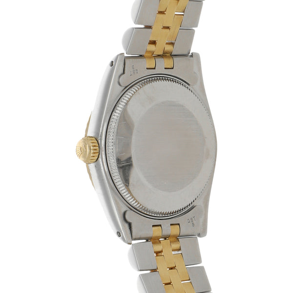 Reloj Rolex para dama / unisex modelo Oyster Perpetual DateJust vistas en oro amarillo 18 kilates.