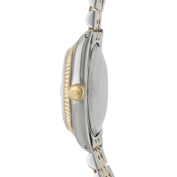 Reloj Rolex para dama / unisex modelo Oyster Perpetual DateJust vistas en oro amarillo 18 kilates.