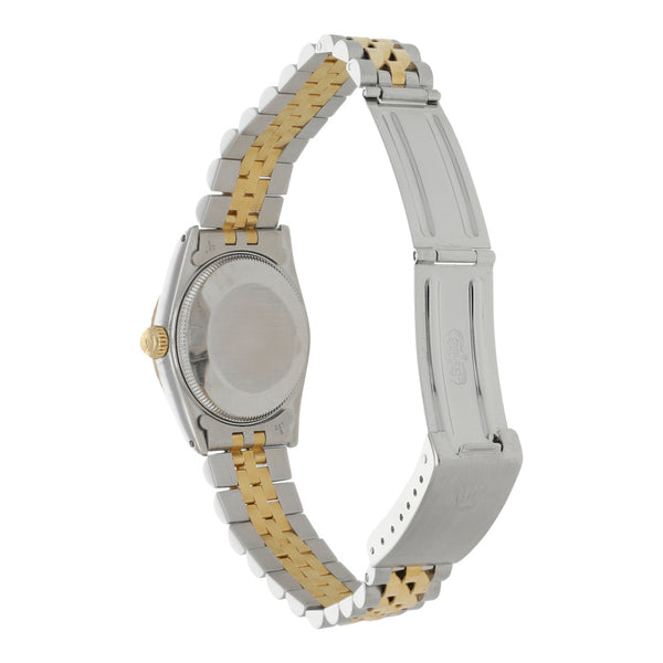 Reloj Rolex para dama / unisex modelo Oyster Perpetual DateJust vistas en oro amarillo 18 kilates.