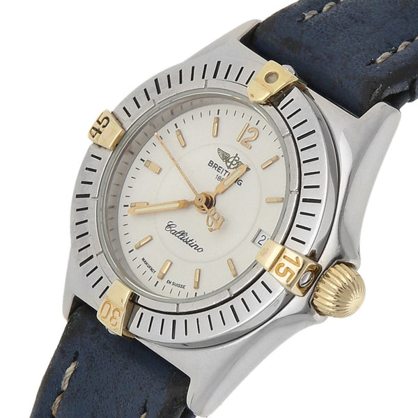 Reloj Breitling para dama modelo Callistino vistas oro amarillo 18 kilates.