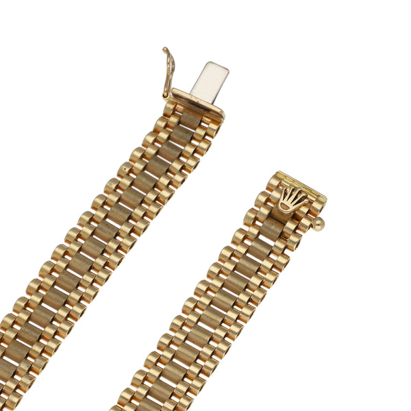 Collar eslabón articulado en oro amarillo 14 kilates.