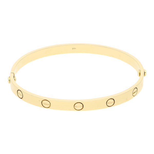 Pulsera rígida en oro amarillo 18 kilates.