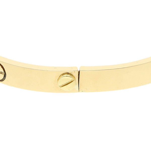 Pulsera rígida en oro amarillo 18 kilates.