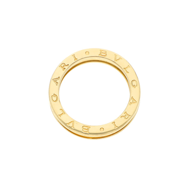 Argolla diseño especial firma Bvlgari en oro amarillo 18 kilates.