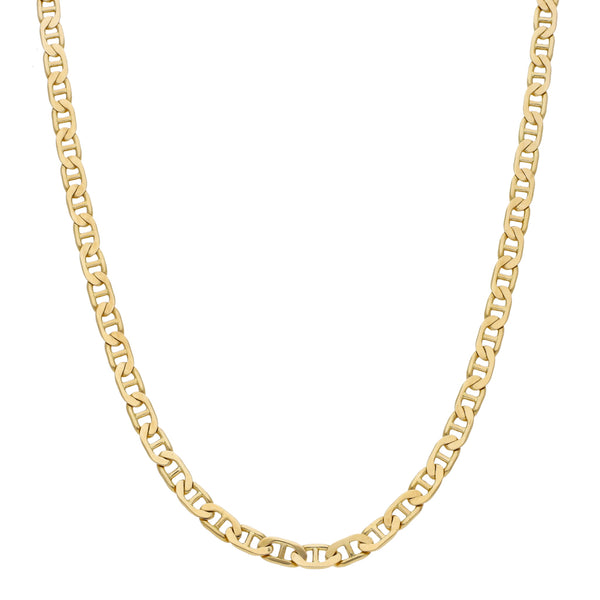 Collar eslabón nudo marino en oro amarillo 14 kilates.