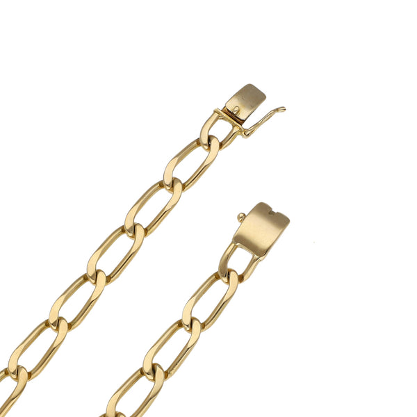 Collar eslabón encontrado en oro amarillo 14 kilates.