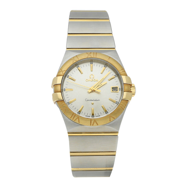 Reloj Omega para caballero modelo Constellation vistas oro amarillo 18 kilates.