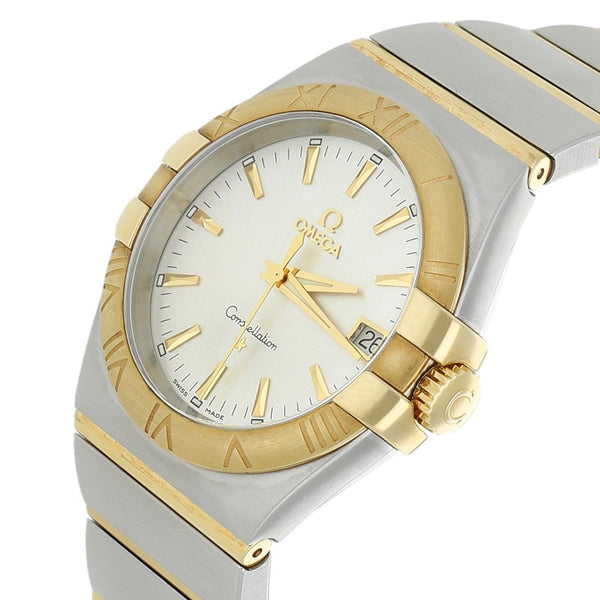 Reloj Omega para caballero modelo Constellation vistas oro amarillo 18 kilates.