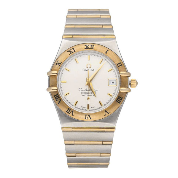 Reloj Omega para caballero modelo Constellation vistas oro amarillo 18 kilates.