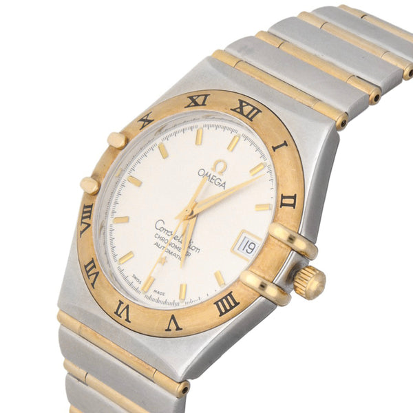 Reloj Omega para caballero modelo Constellation vistas oro amarillo 18 kilates.