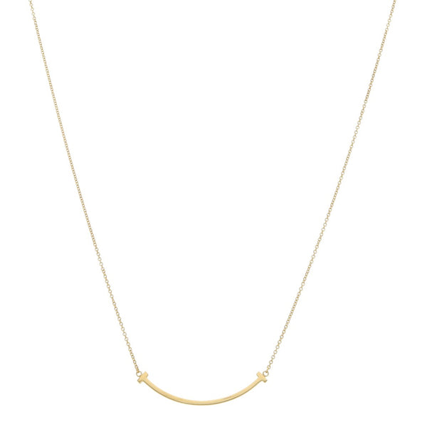 Gargantilla eslabón cruzado firma Tiffany & Co. en oro amarillo 18 kilates.