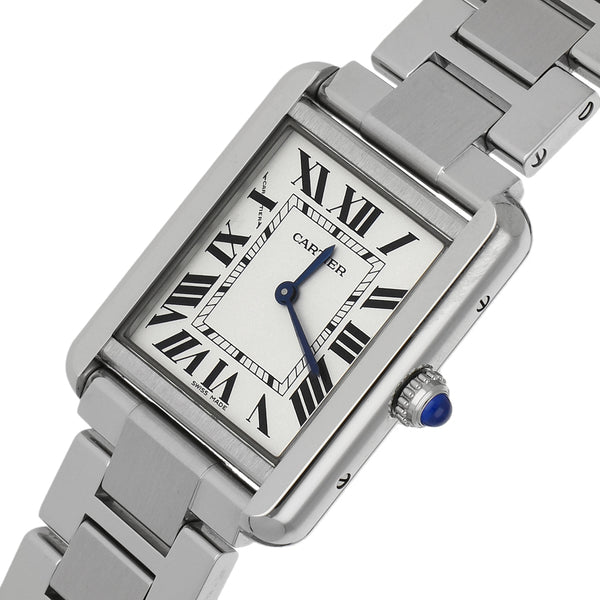 Reloj Cartier para dama modelo Tank Solo.