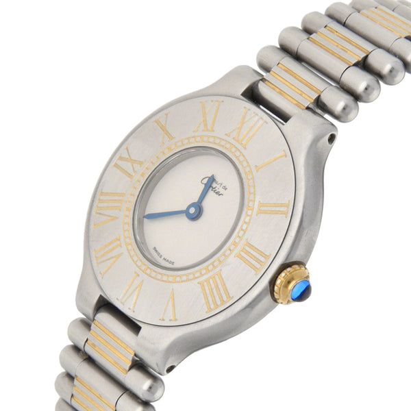 Reloj Cartier para dama modelo Must 21 vistas en oro amarillo 18 kilates.