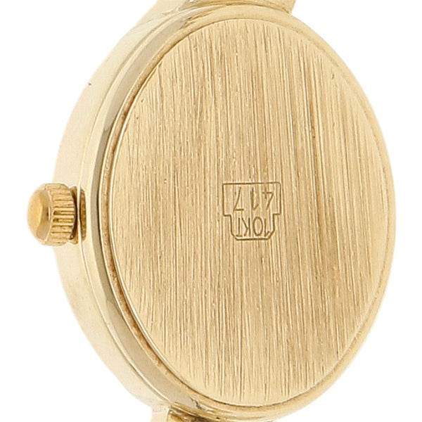 Reloj Geneve para dama en oro dos tonos 14 kilates.