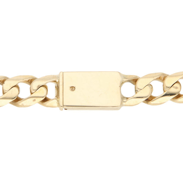 Pulsera eslabón encontrado en oro amarillo 12 kilates.