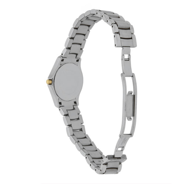 Reloj Movado para dama en acero chapa.