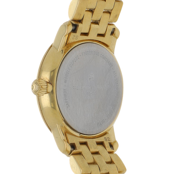 Reloj Frederique Constant para dama en acero chapa.