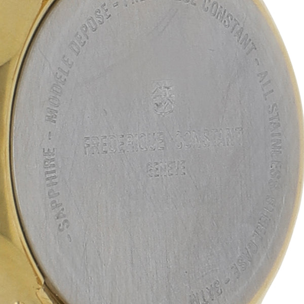 Reloj Frederique Constant para dama en acero chapa.