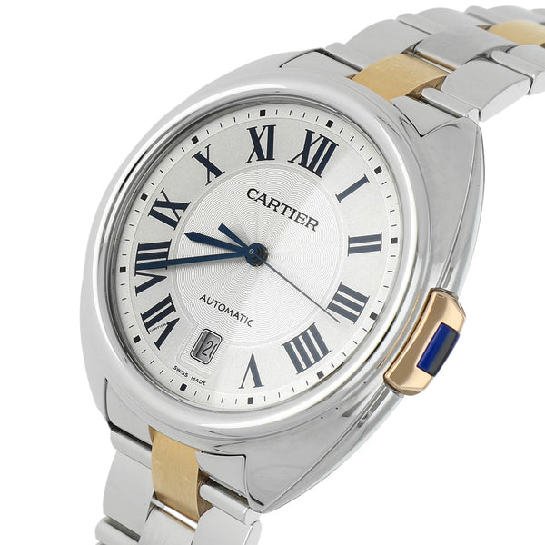 Reloj Cartier para caballero modelo Calibre vistas en oro rosa 18 kilates.