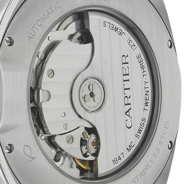 Reloj Cartier para caballero modelo Calibre vistas en oro rosa 18 kilates.