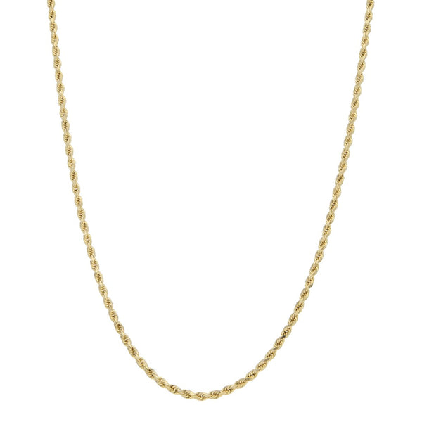 Collar eslabón torzal en oro amarillo 14 kilates.