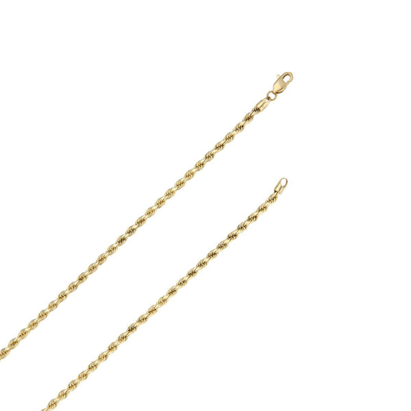 Collar eslabón torzal en oro amarillo 14 kilates.