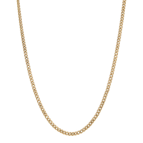 Collar eslabón encontrado en oro amarillo 18 kilates.