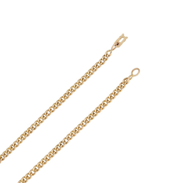Collar eslabón encontrado en oro amarillo 18 kilates.