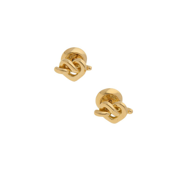 Broqueles diseño especial motivo corazón firma Tane en oro amarillo 18 kilates.