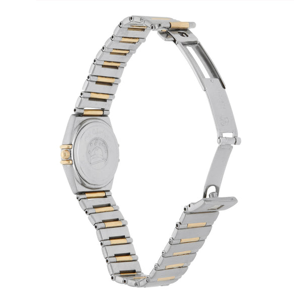 Reloj Omega para dama modelo Constellation Quartz vistas oro amarillo 18 kilates.