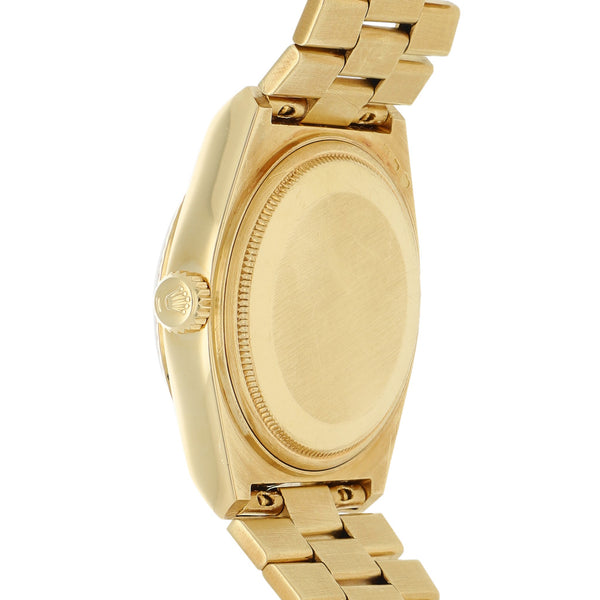 Reloj Rolex para caballero modelo Oysterquartz Day-Date en oro amarillo 18 kilates.