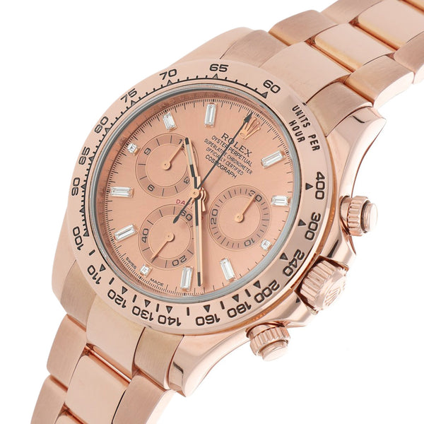 Relox Rolex para caballero modelo Oyster Perpetual Cosmograph Daytona en oro rosa 18 kilates.