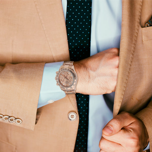 Relox Rolex para caballero modelo Oyster Perpetual Cosmograph Daytona en oro rosa 18 kilates.