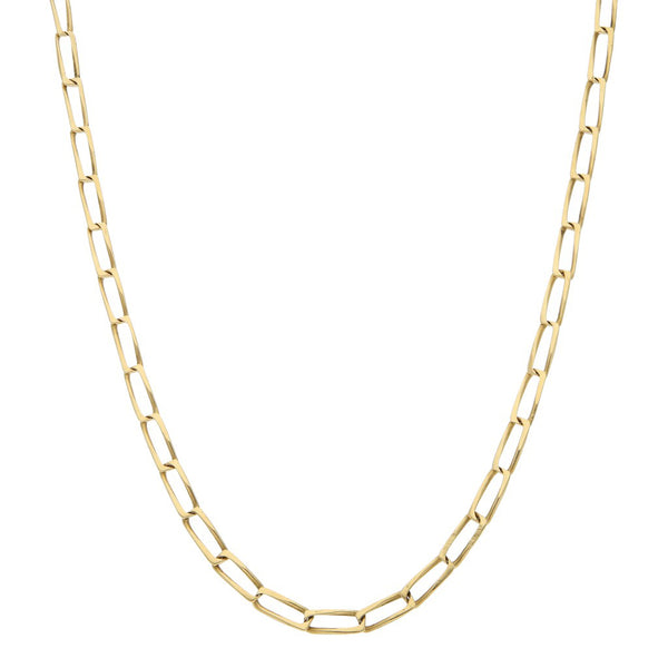 Collar eslabón encontrado en oro amarillo 18 kilates.