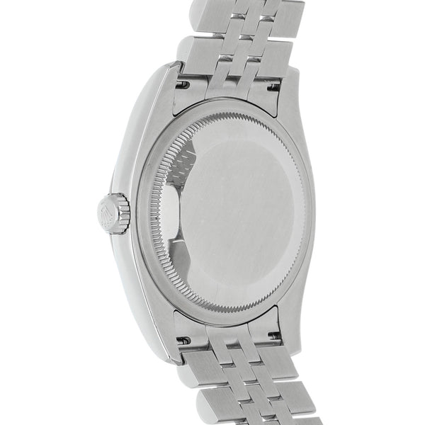 Reloj Rolex para caballero modelo Oyster Perpetual DateJust bisel oro blanco 18 kilates.