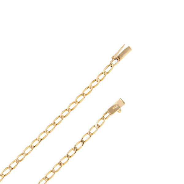 Collar con cristo en oro amarillo 14 kilates.