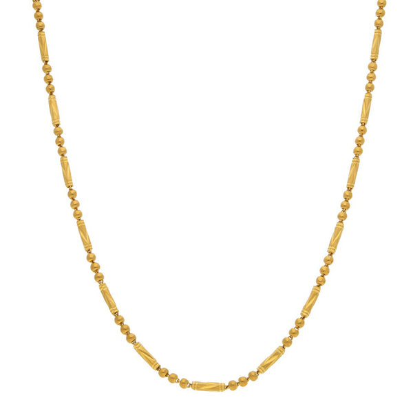 Collar eslabón articulado en oro amarillo 24 kilates.