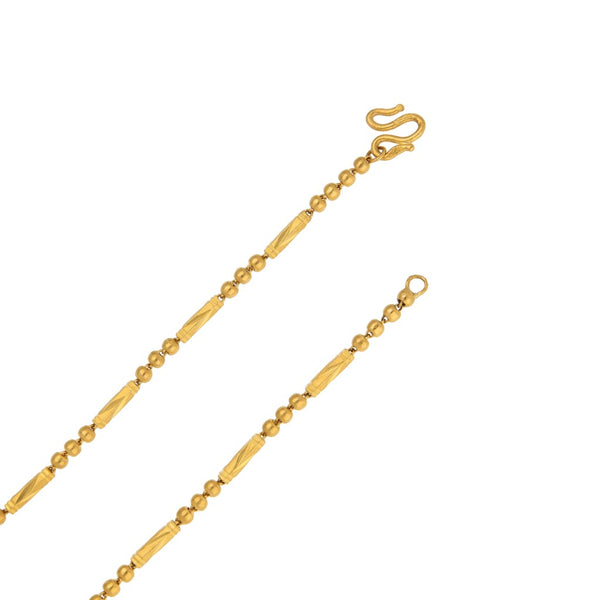 Collar eslabón articulado en oro amarillo 24 kilates.