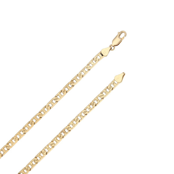 Collar eslabón nudo marino en oro amarillo 14 kilates.