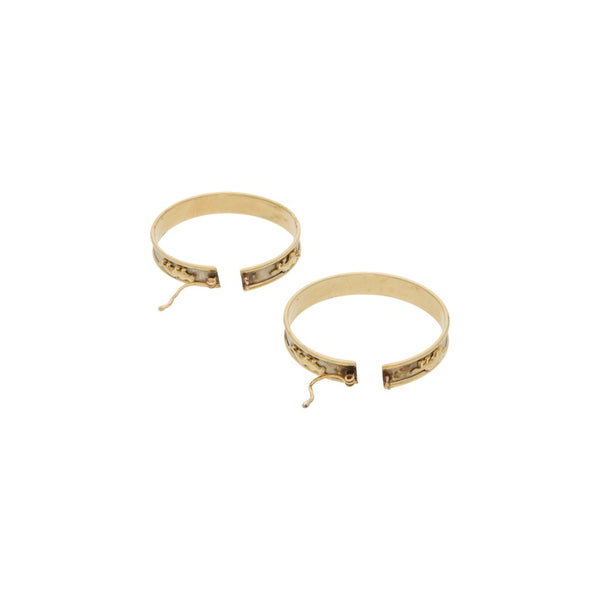 Arracadas diseño especial motivo felinos en oro amarillo 14 kilates.