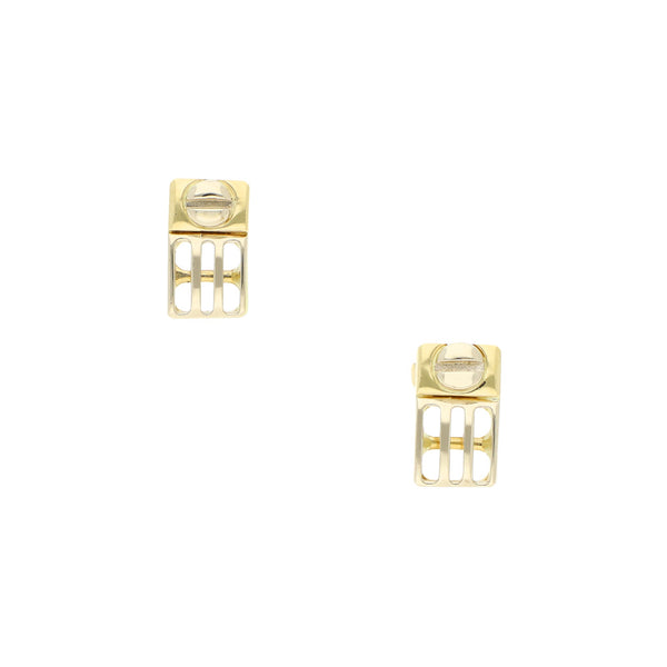 Broqueles diseño especial en oro amarillo 18 kilates.