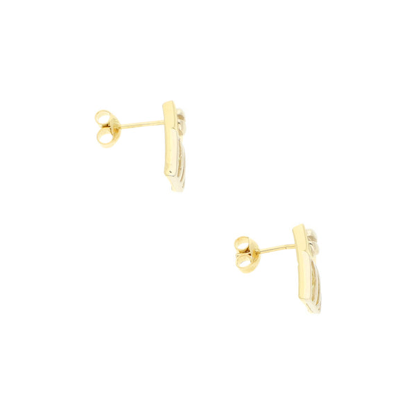 Broqueles diseño especial en oro amarillo 18 kilates.