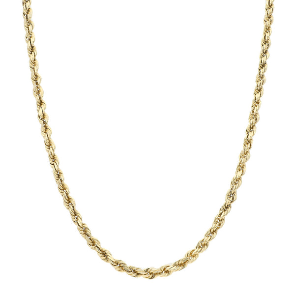 Collar eslabón torzal en oro amarillo 14 kilates.