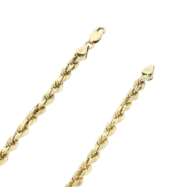 Collar eslabón torzal en oro amarillo 14 kilates.