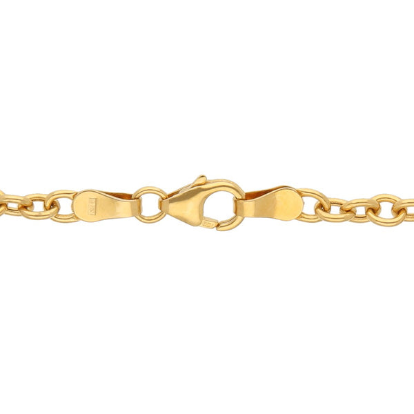 Pulsera eslabón cruzado con aplicaciones firma Tous en oro amarillo 18 kilates.