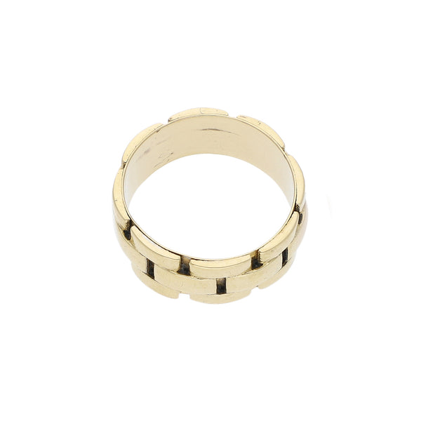 Argolla diseño especial oro amarillo 14 kilates.