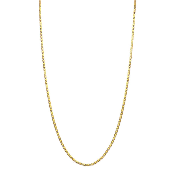 Collar eslabón nudo marino en oro amarillo 14 kilates.