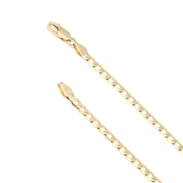 Pulsera eslabón encontrado en oro amarillo 14 kilates.