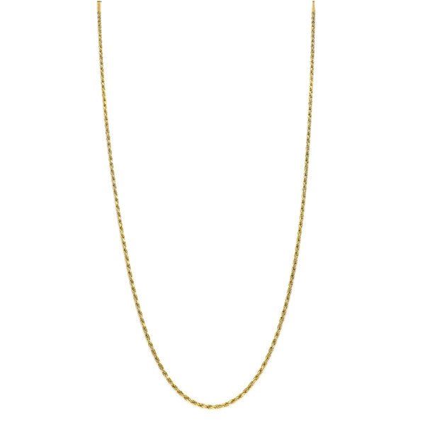 Collar eslabón torzal en oro amarillo 14 kilates.