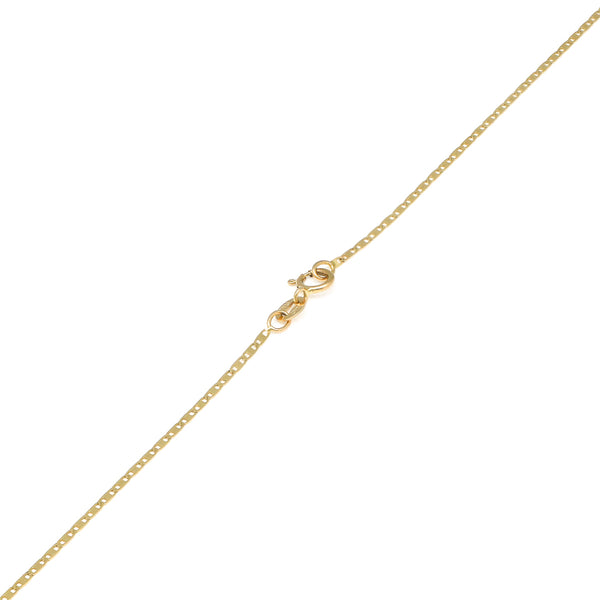 Collar eslabón nudo marino en oro amarillo 14 kilates.